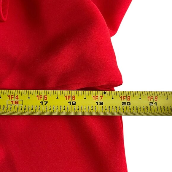 J. Crew Mercantile Burnt Red Orange Long Sleeve Blouse Pintuck Pleats Size 4 - Picture 8 of 12